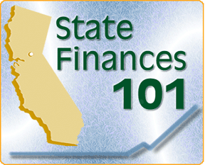 State Finances 101 Logo, including outline of the State of California
