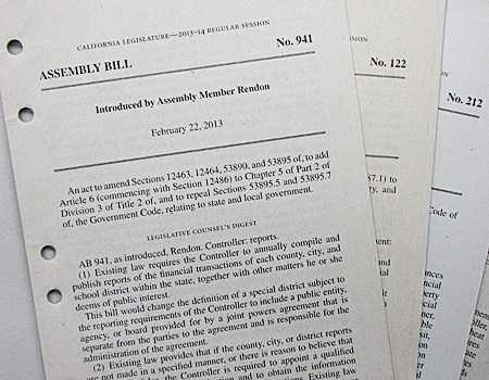 Controller's legislative program