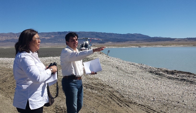 Controller Betty Yee tours Owens Lake in 2015 in her as a California State Lands Commissioner.