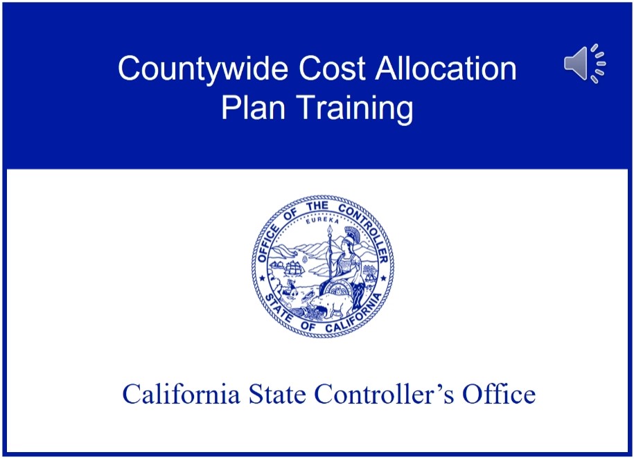 SCO Cost Plan Training Video